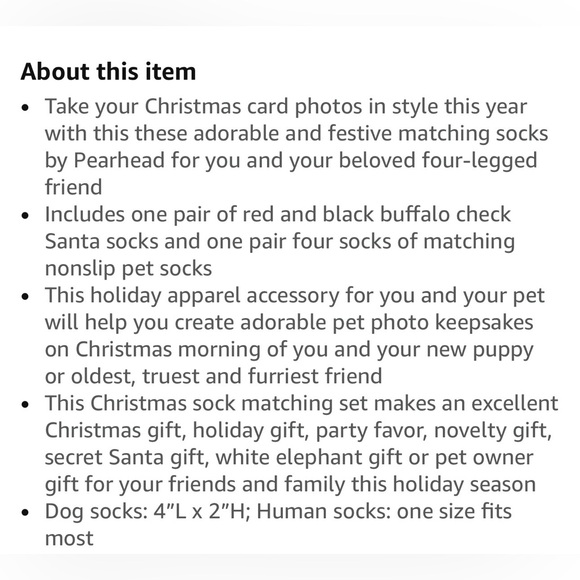 🆕Matching Christmas Socks for Human + Dog - Picture 5 of 14